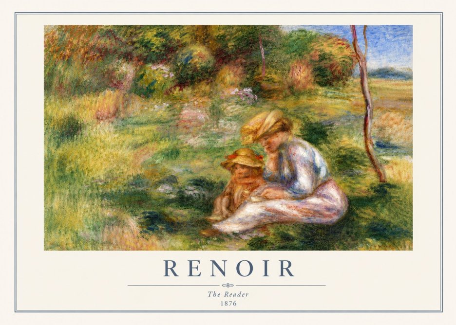 Renoir The Reader No5 - Affiche