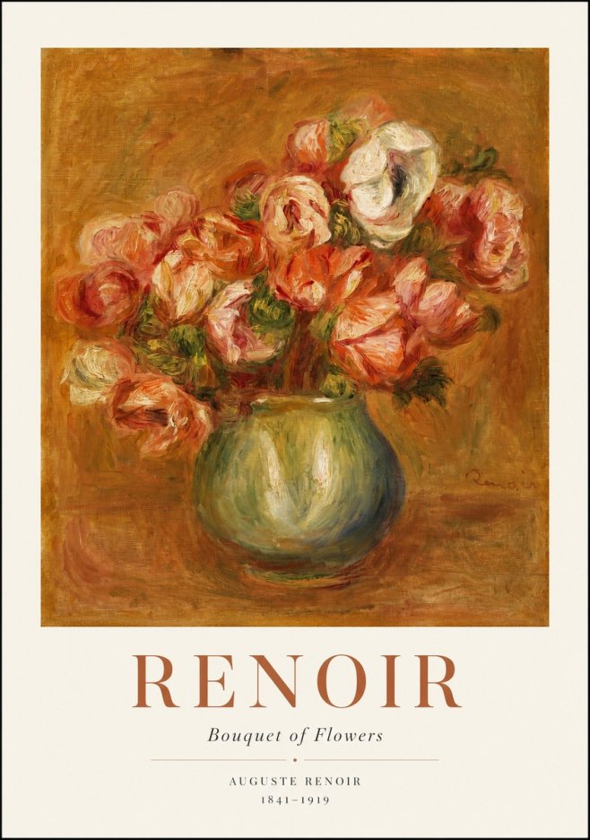 Renoir Bouquet of Flowers I No1 - Affiche