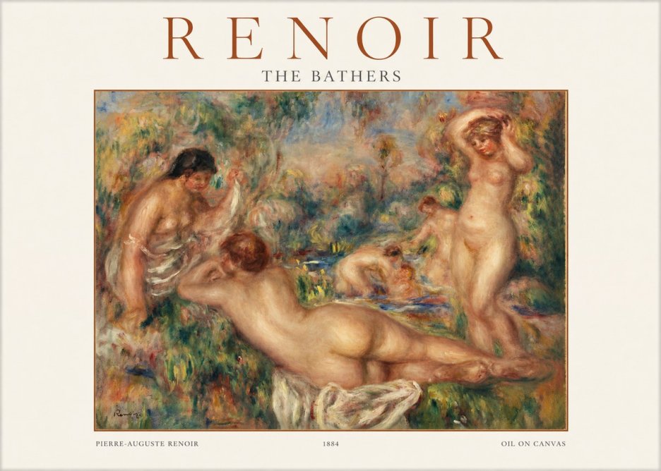Renoir The Bathers I No1 - Affiche