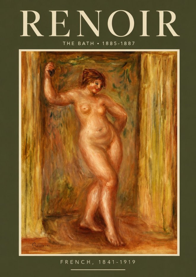 Renoir The Bath No2 - Affiche