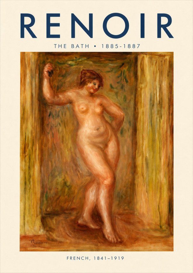 Renoir The Bath No3 - Affiche