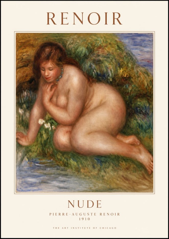 Renoir Nude No1 - Affiche