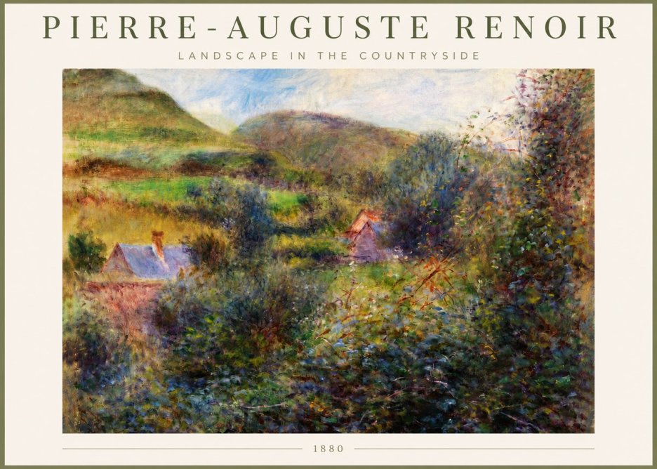 Renoir Landscape in the Countryside No3 - Affiche