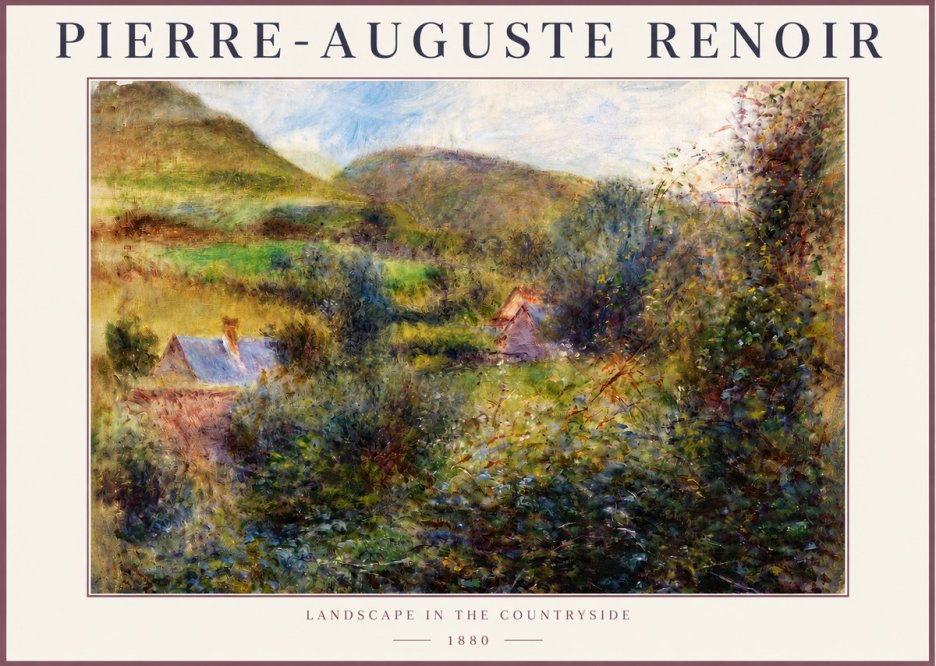 Renoir Landscape in the Countryside No4 - Affiche