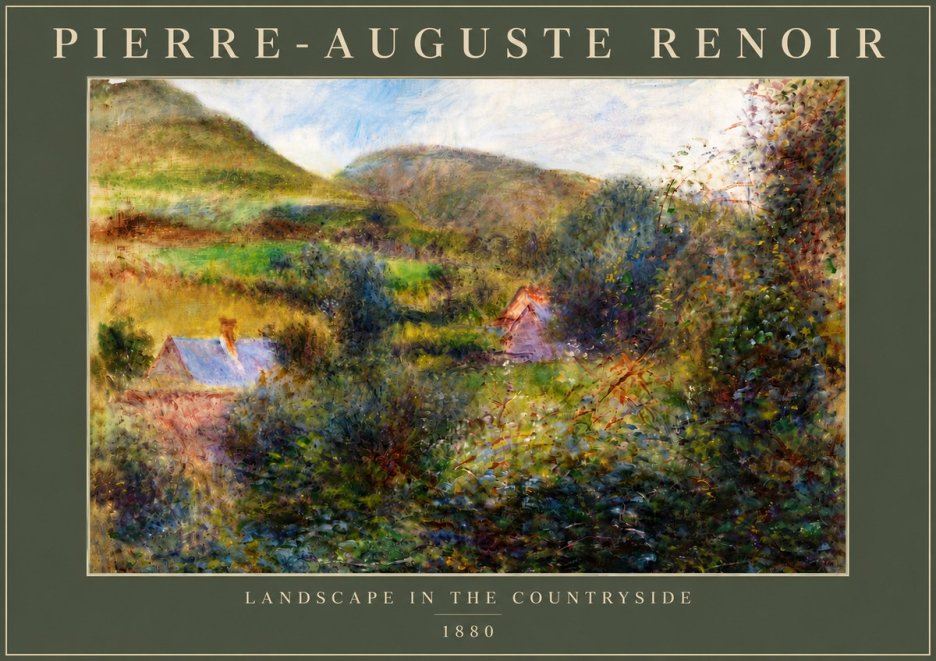 Renoir Landscape in the Countryside No6 - Affiche