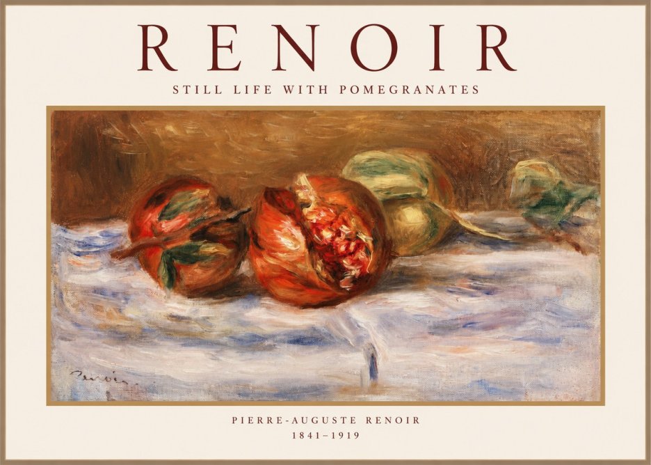 Renoir Still Life with Pomegranates No1 - Affiche