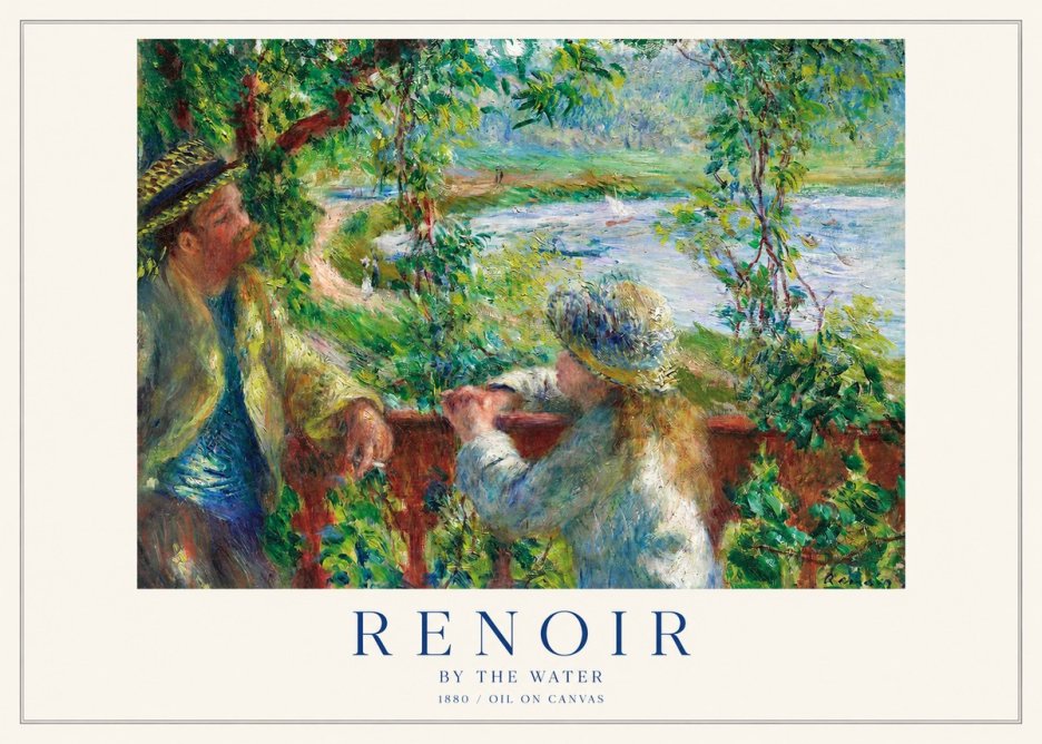 Renoir By the Water No1 - Affiche