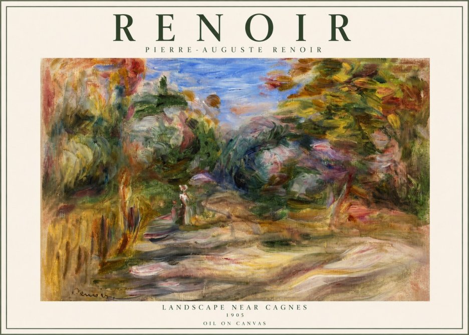Renoir Landscape Near Cagnes III No2 - Affiche