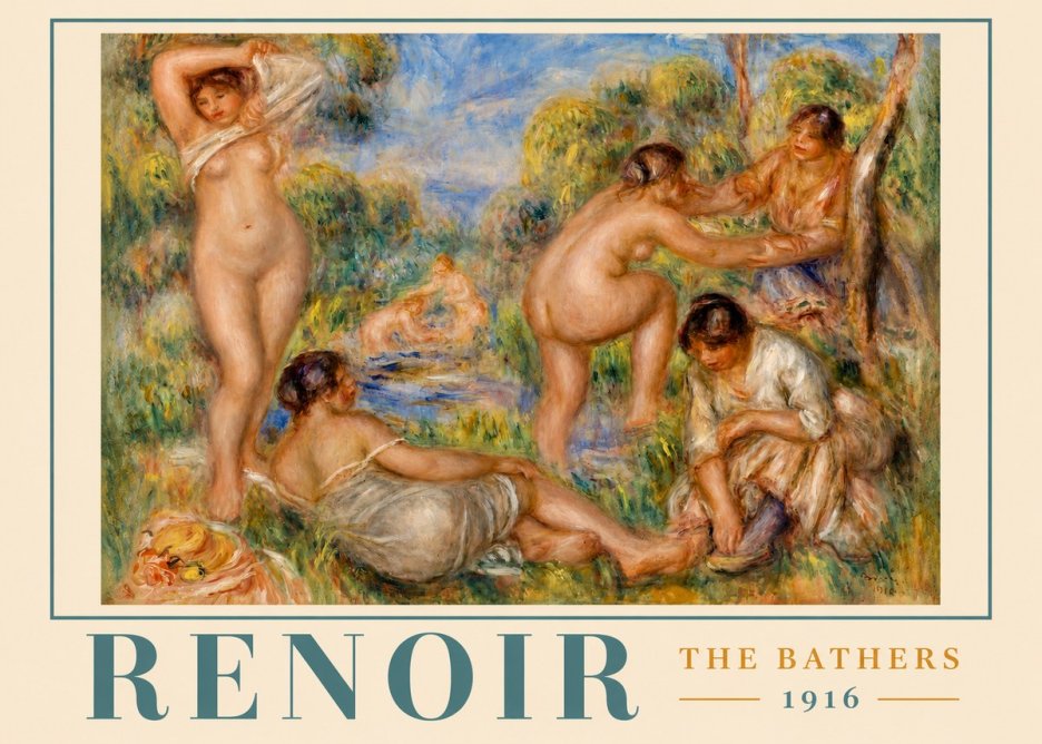 Renoir The Bathers III No2 - Affiche