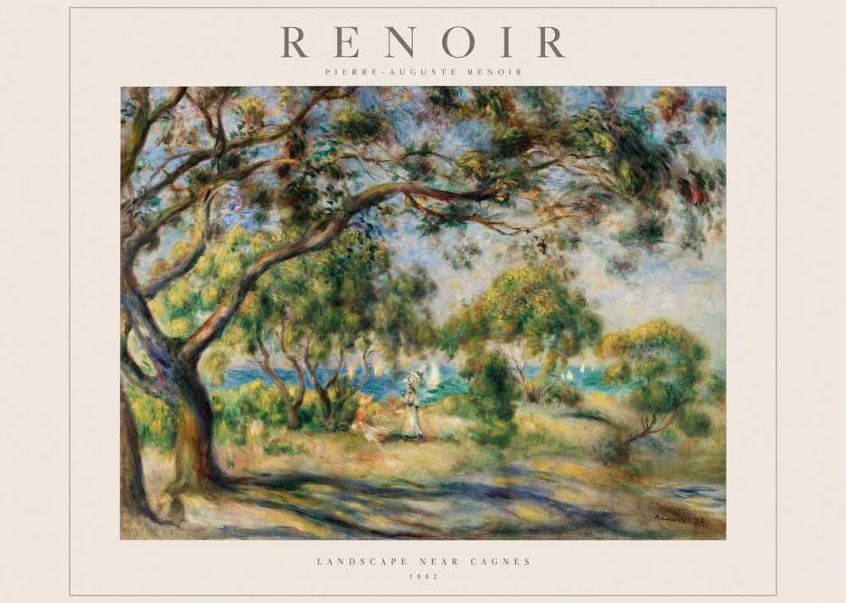 Renoir Landscape Near Cagnes IV No1 - Affiche