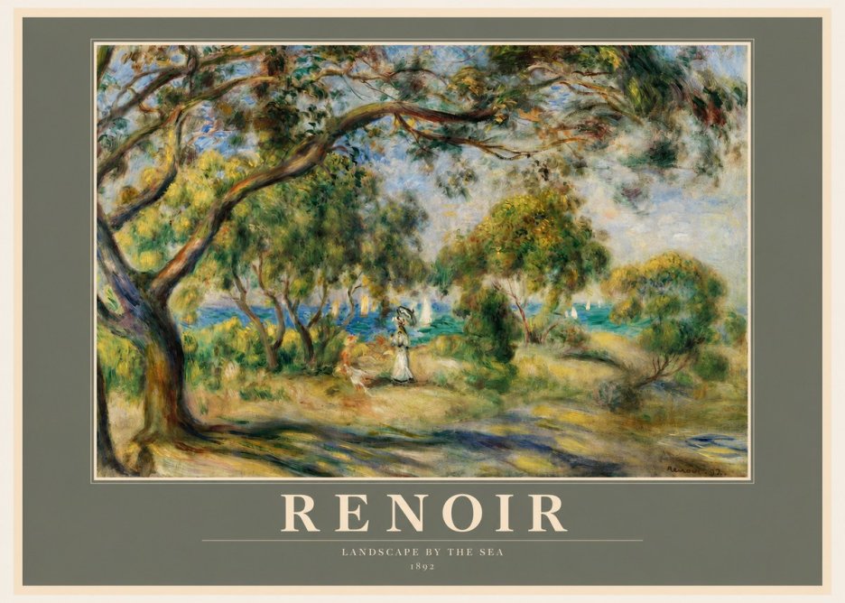 Renoir Landscape Near Cagnes IV No2 - Affiche