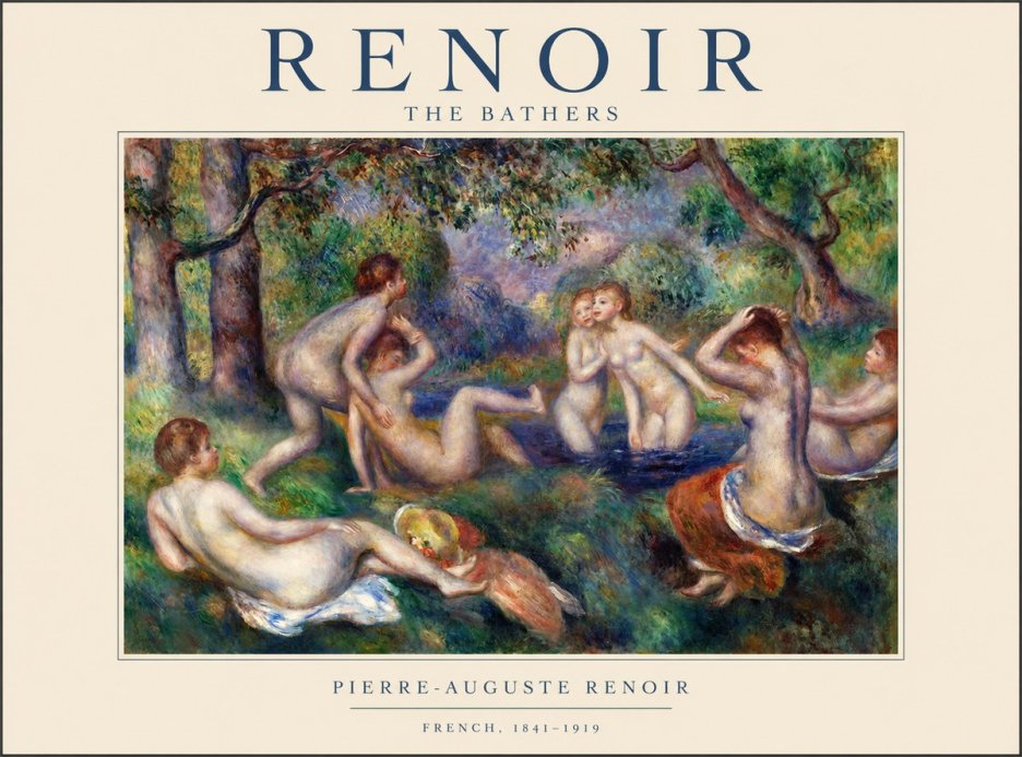 Renoir The Bathers IV No1 - Affiche