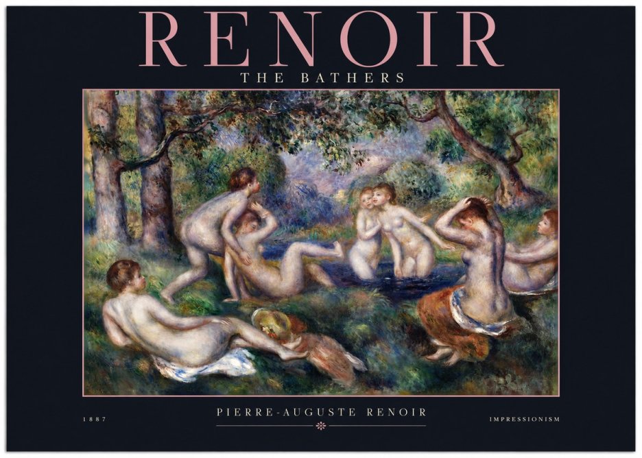 Renoir The Bathers IV No2 - Affiche