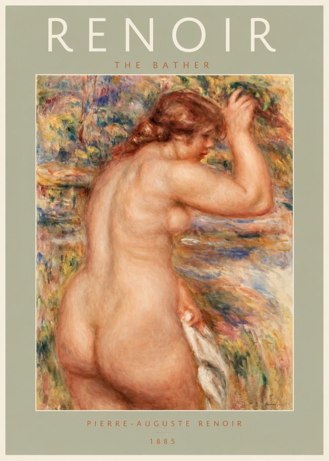 Renoir Bather No2 - Affiche