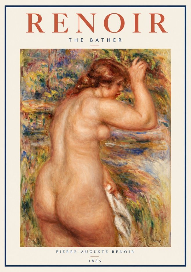 Renoir Bather No3 - Affiche