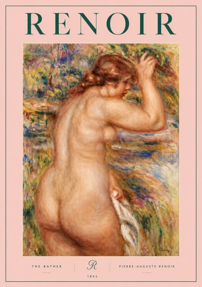 Renoir Bather No5 - Affiche