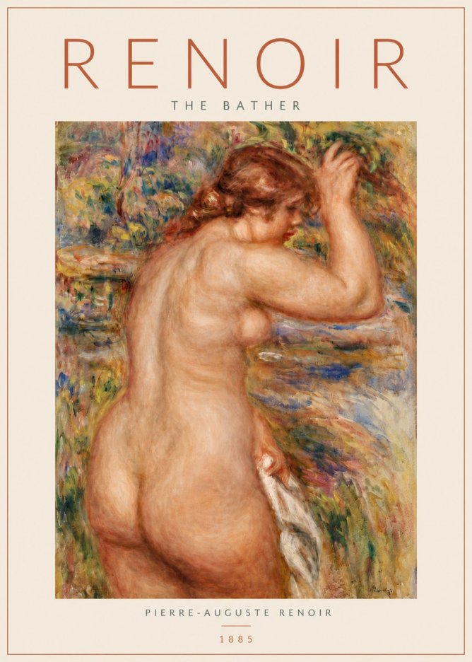 Renoir Bather No6 - Affiche