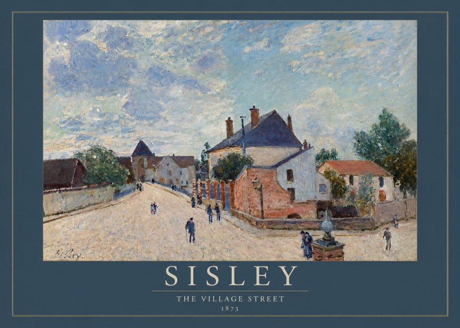 Sisley The Village Street No2 - Affiche