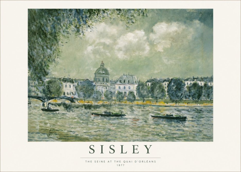 Sisley The Seine at the Quai D'orléans No1 - Affiche