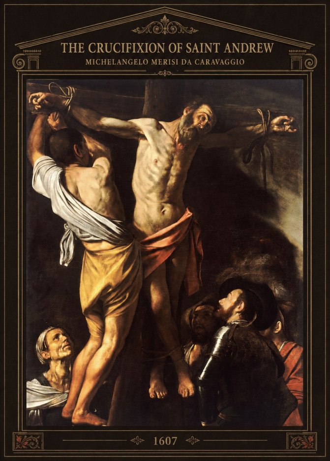 Michelangelo Merisi da Caravaggio The Crucifixion of Saint Andrew No3 - Affiche