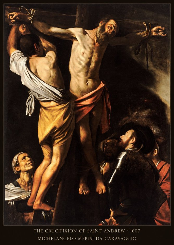 Michelangelo Merisi da Caravaggio The Crucifixion of Saint Andrew No6 - Affiche