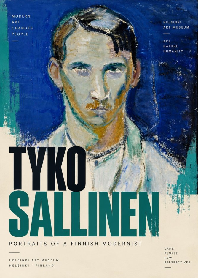 Tyko Sallinen Portrait of a Man IV No6 - Affiche