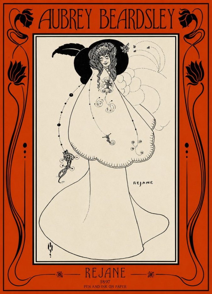 Aubrey Beardsley Rejane I No2 - Affiche