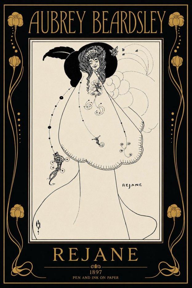 Aubrey Beardsley Rejane I No5 - Affiche