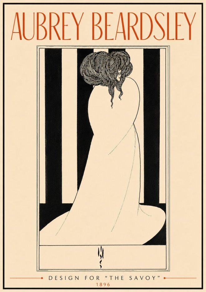 Aubrey Beardsley One of Six Designs for 'the Savoy' No5 - Affiche