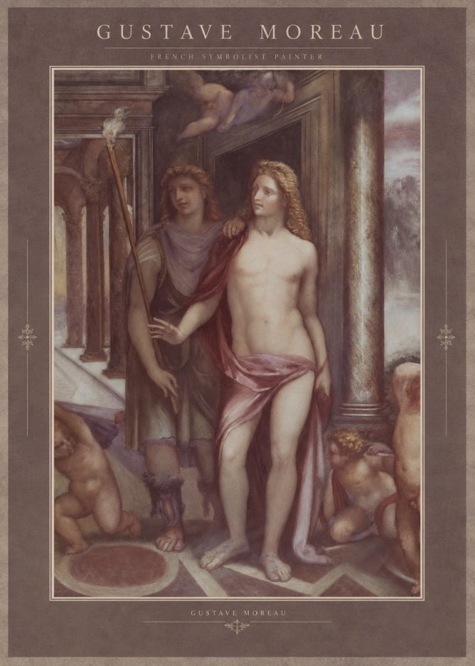 Gustave Moreau Youth No2 - Affiche