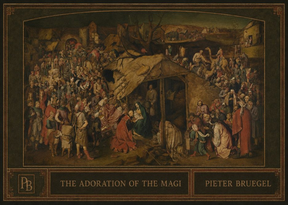 Pieter Bruegel The Adoration of the Magi No4 - Affiche