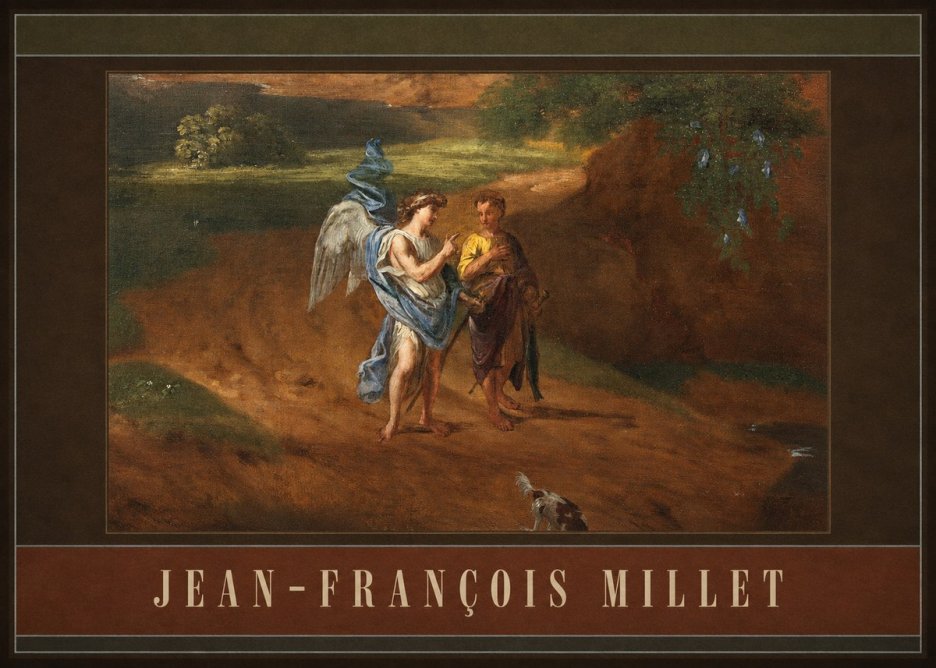 Jean-François Millet Tobias and the Angel No4 - Affiche