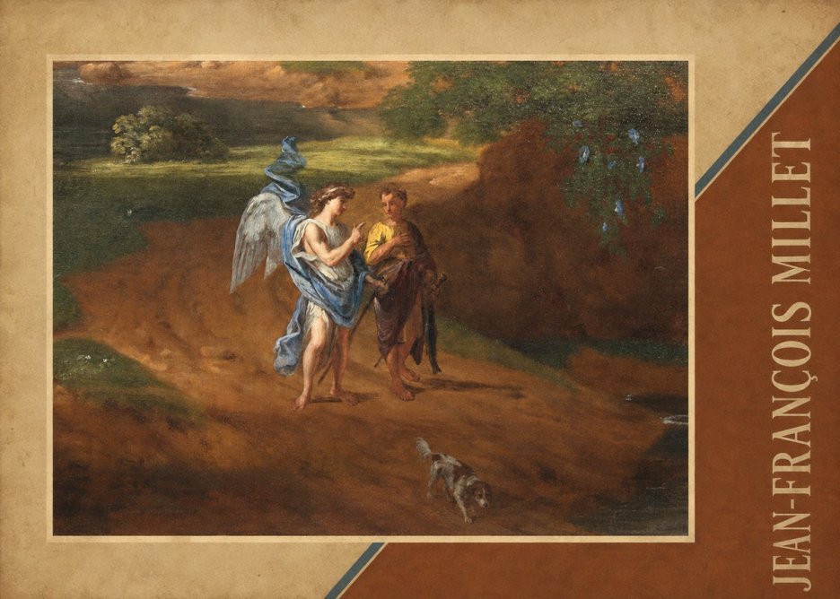 Jean-François Millet Tobias and the Angel No5 - Affiche
