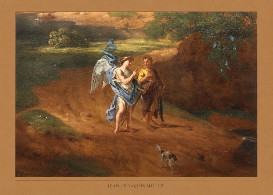 Jean-François Millet Tobias and the Angel No6 - Affiche