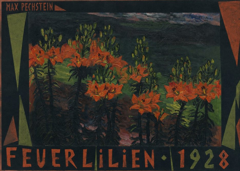 Max Pechstein Feuerlilien No5 - Affiche