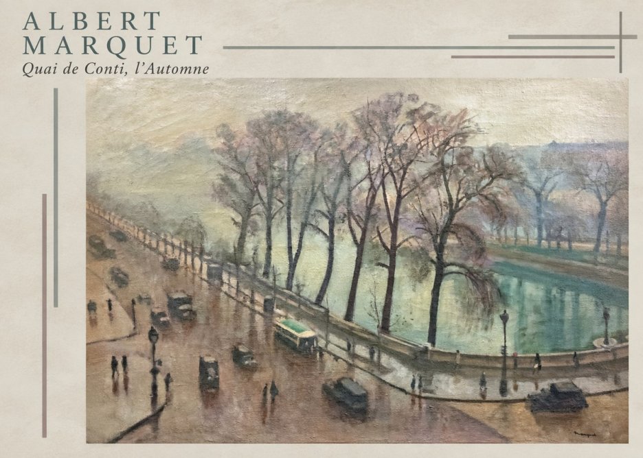 Albert Marquet Quai De Conti, L'automne No3 - Affiche