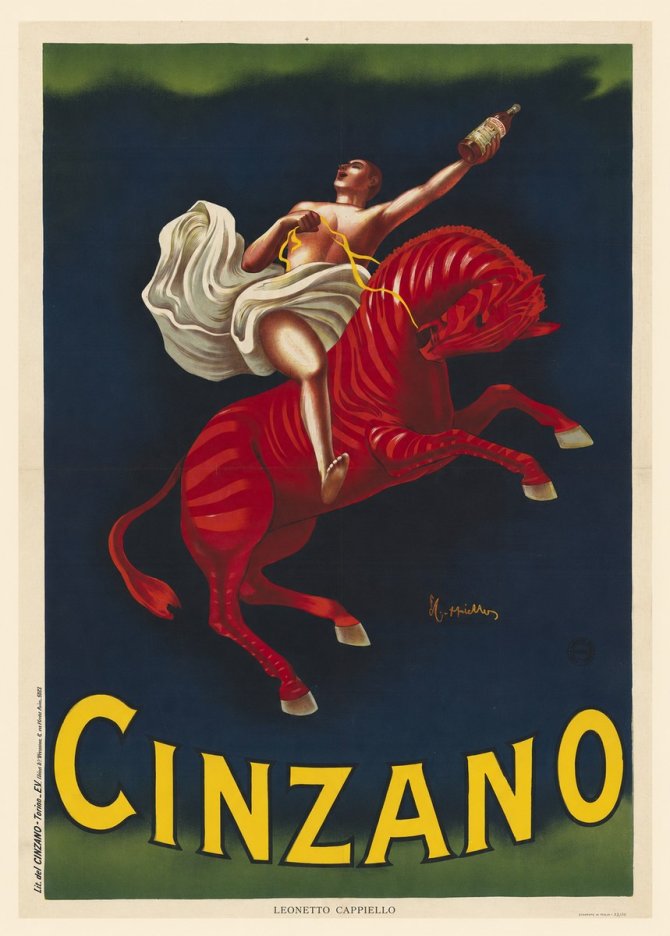 Leonetto Cappiello Cinzano No6 - Affiche