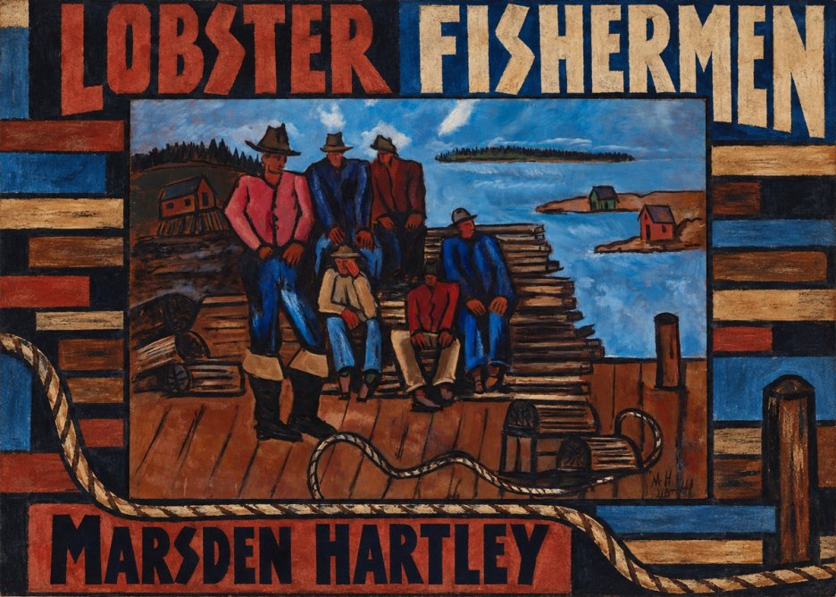 Marsden Hartley Lobster Fishermen II No3 - Affiche