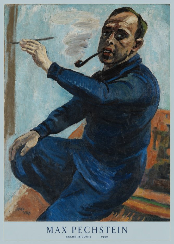 Max Pechstein Selbstbildnis No6 - Affiche
