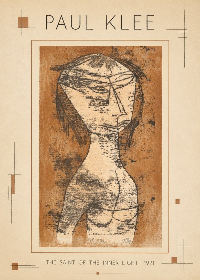 Paul Klee The Saint of the Inner Light No1 - Affiche
