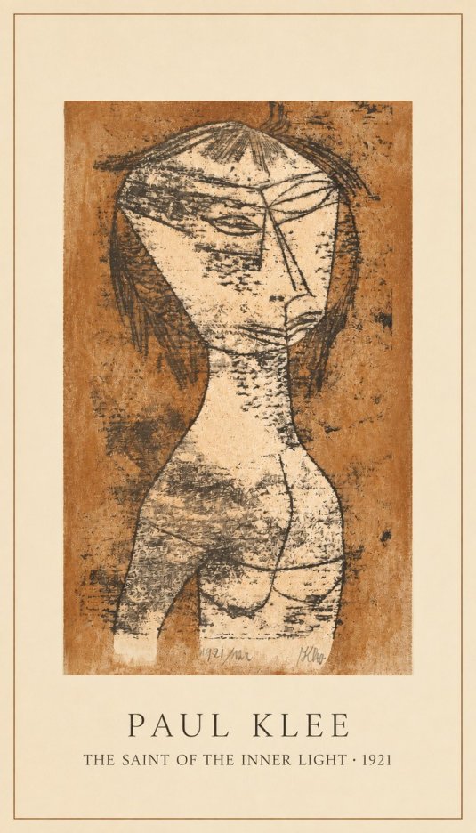 Paul Klee The Saint of the Inner Light No2 - Affiche