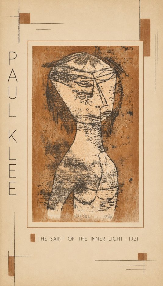 Paul Klee The Saint of the Inner Light No3 - Affiche