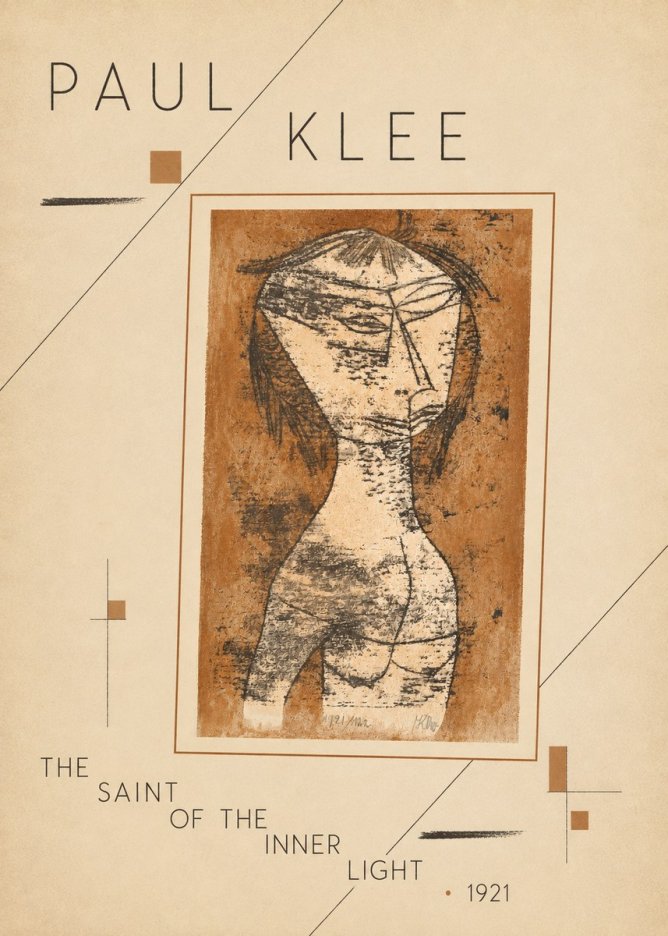 Paul Klee The Saint of the Inner Light No4 - Affiche