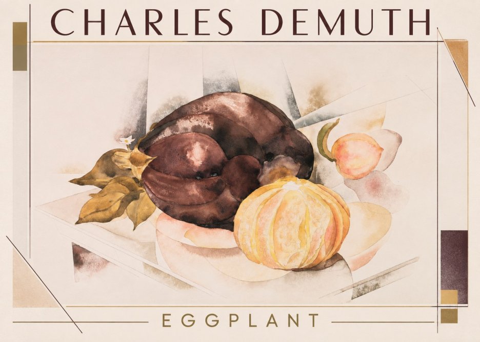 Charles Demuth Eggplant No1 - Affiche