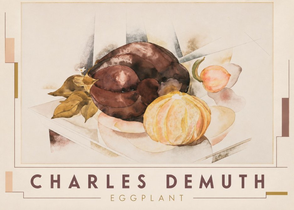 Charles Demuth Eggplant No3 - Affiche
