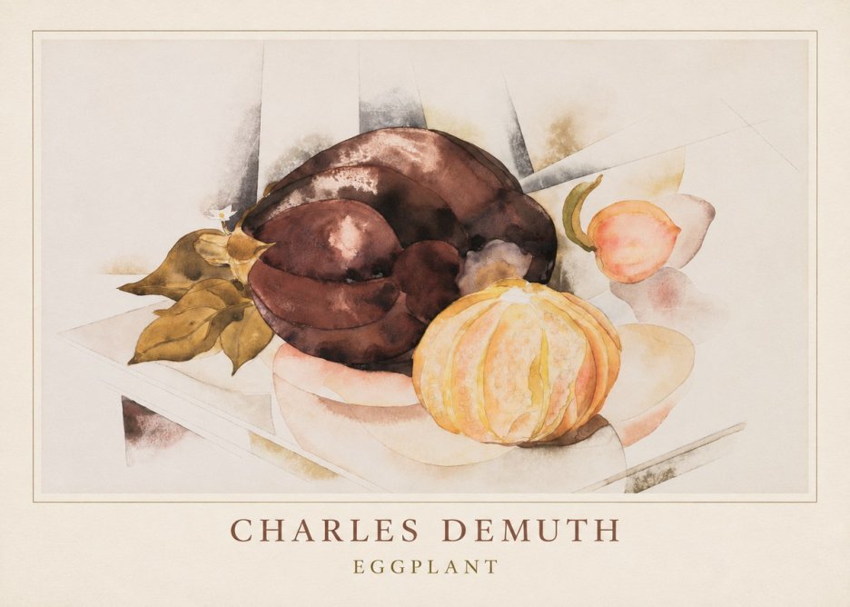 Charles Demuth Eggplant No4 - Affiche