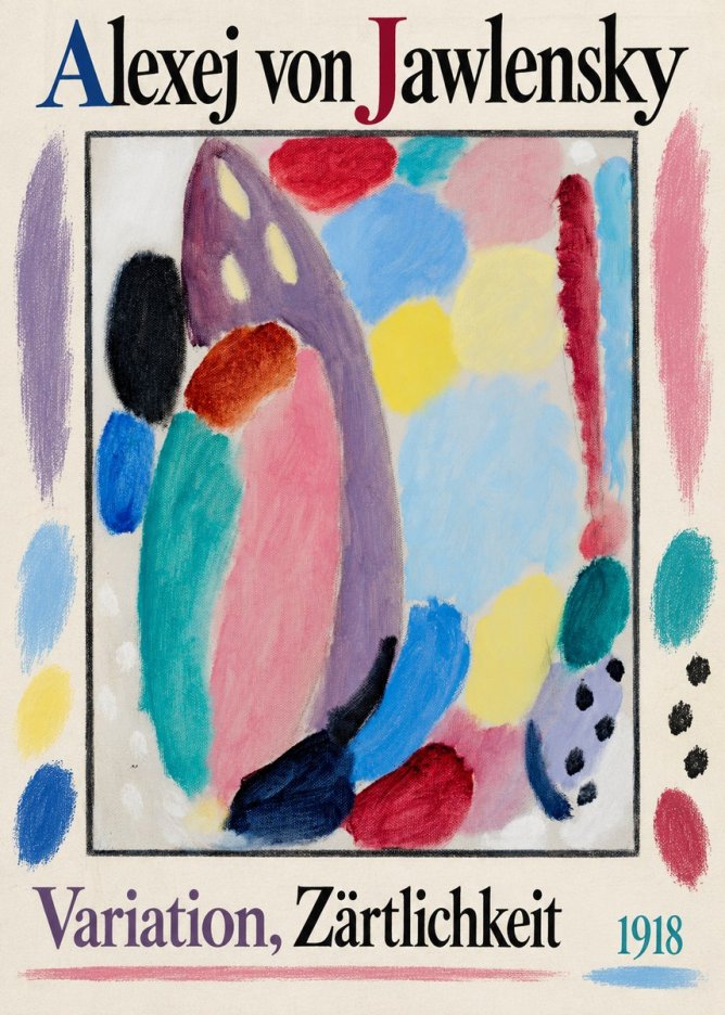 Alexej von Jawlensky Variation, Zärtlichkeit No1 - Affiche