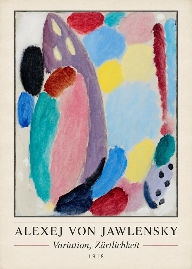 Alexej von Jawlensky Variation, Zärtlichkeit No3 - Affiche