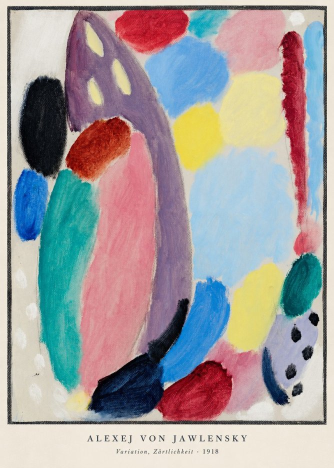 Alexej von Jawlensky Variation, Zärtlichkeit No5 - Affiche