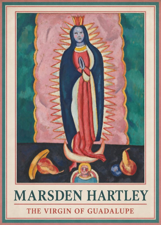 Marsden Hartley The Virgin of Guadalupe No5 - Affiche